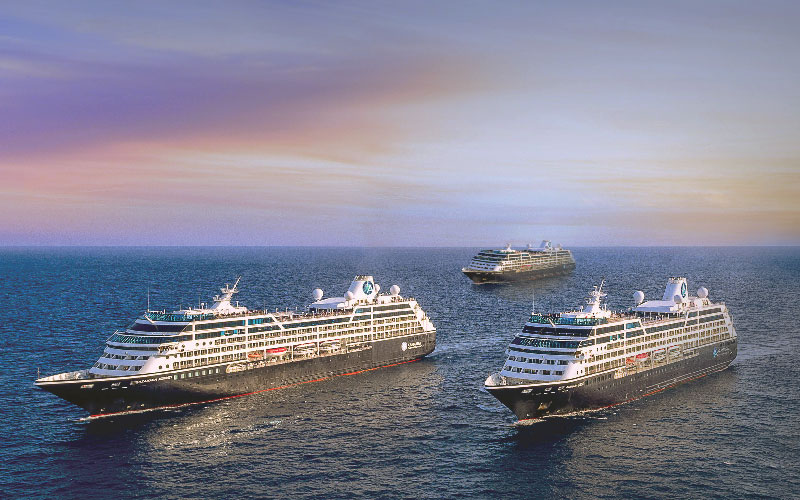 Azamara Cruise ships at sea